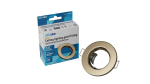 Ceiling lighting point fitting SARA round Fixted brass